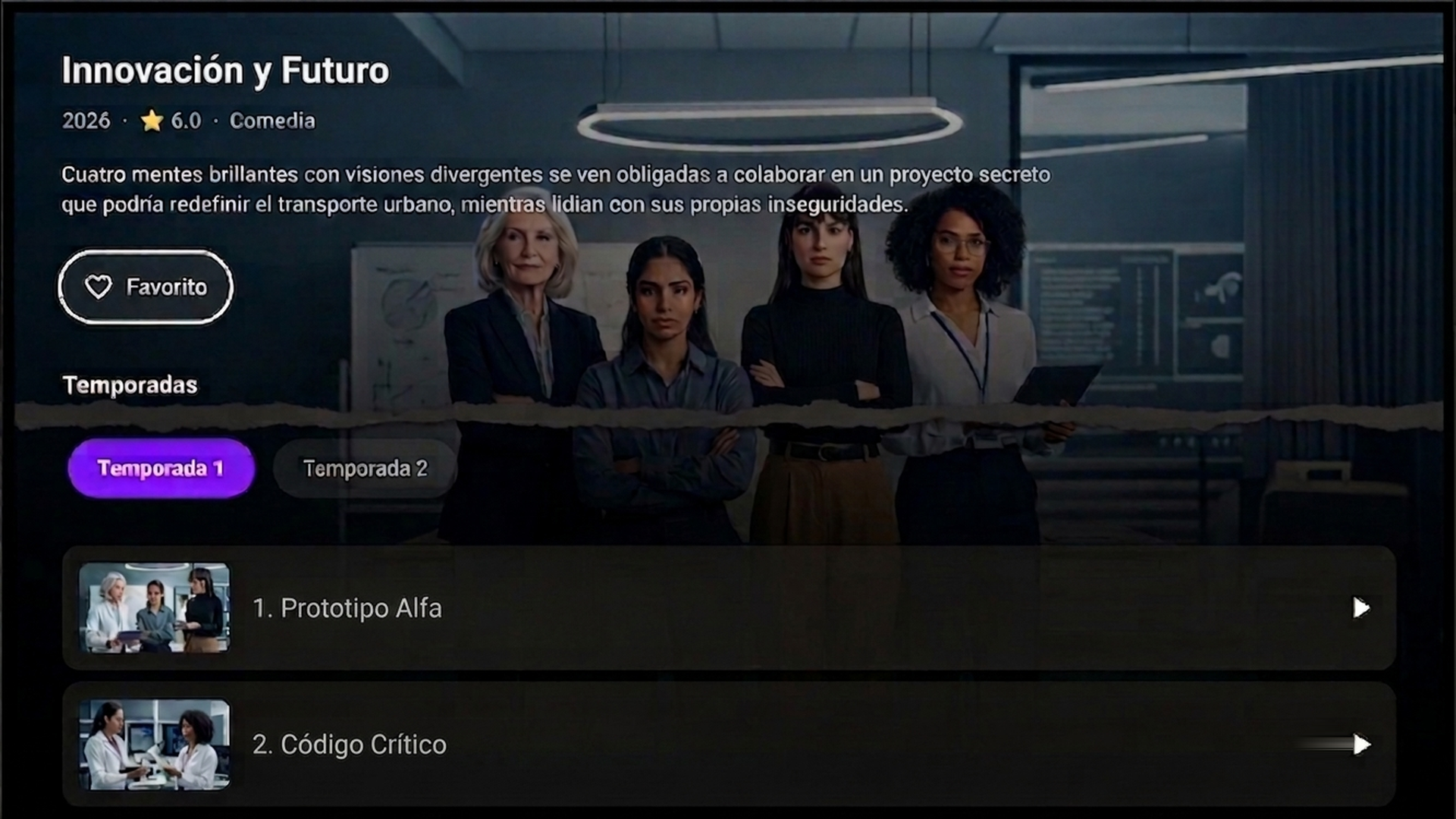 Android TV — series detail